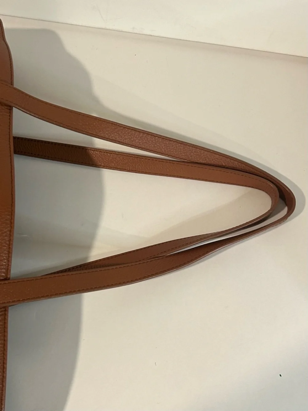 Quince Brown Leather Structured  Tote shoulder bag Large Everyday bag - Picture 12 of 13